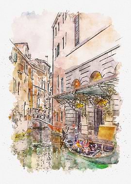 Watercolor Vencie