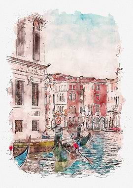Watercolor Vencie