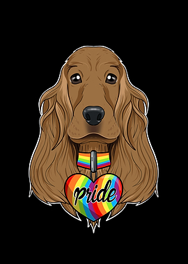Cocker Spaniel LGBTQ Flag