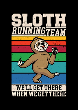 Retro Vintage Sloth