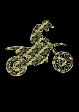 Camouflage Dirt Bike