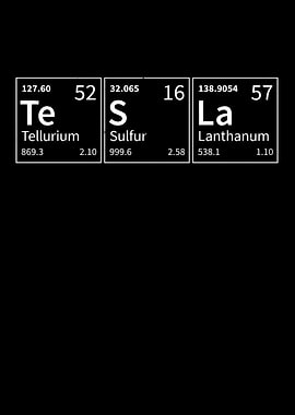 Tesla Periodic Elements