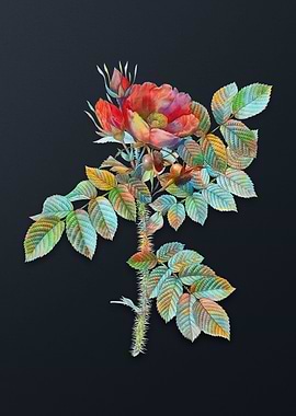 Vintage Kamtschatka Rose