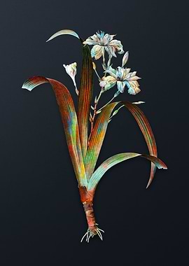 Vintage Iris Fimbriata