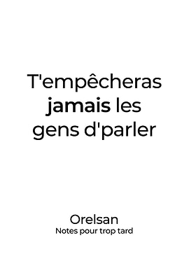 Orelsan affiche poster