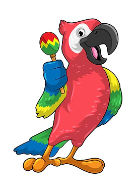 Parrot Music Maracas