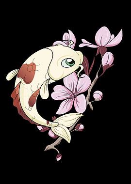 Cherry Blossom I Koi Carp