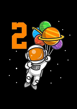 2nd Birthday Astronaut