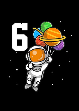 6th Birthday Astronaut