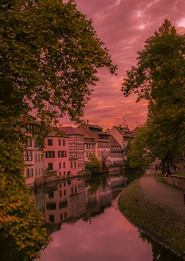 Sunset at Petite France