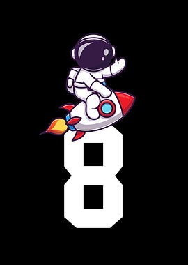 8th Birthday Astronaut