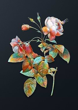 Pink Boursault Rose Flower