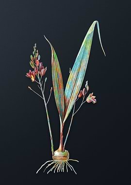 Vintage Pine Pink Flower