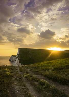 Sunset at Durdle Door UK