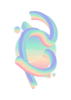 Abstract blur holographic