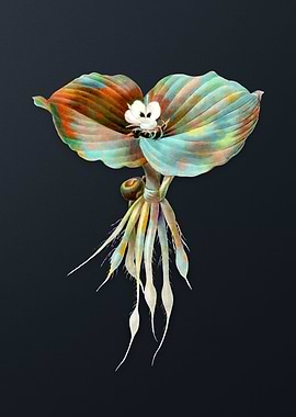 Vintage Sand Ginger Flower