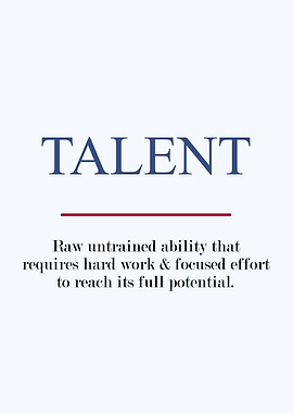 talent definition text art