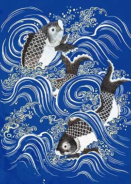 Carp fish transform dragon