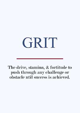 Grit definition text art