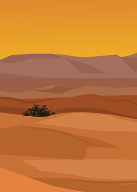 Beautiful desert modernart