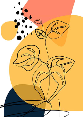 Colorful tropical leaves