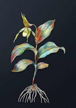 Yellow Ladys Orchid Flower