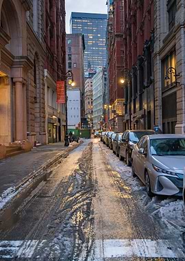 NYC Street in Winter