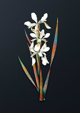 Vintage Yellow Banded Iris