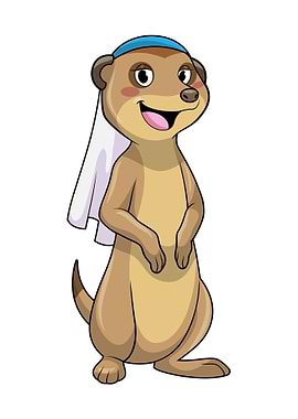 Meerkat Bride Wedding Veil