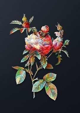 Vintage Cabbage Rose