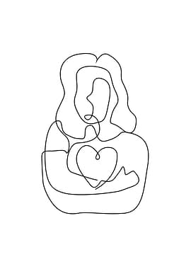 Woman with love picasso