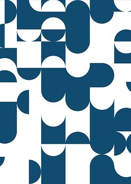 Abstract Pattern Blue