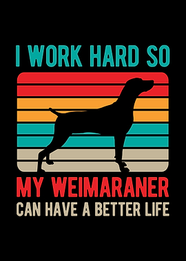 Funny Weimaraner Dog