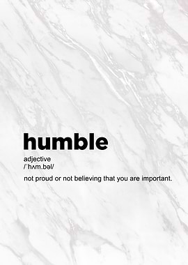 humble definition text art