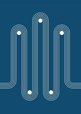 Abstract Pattern Blue