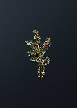 Vintage English Yew Branch