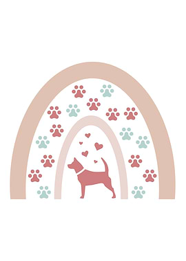 Cute Dog Owner Rainbow