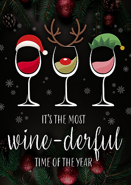 Funny Christmas Wine Glass