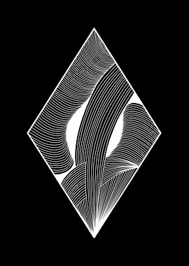 Line Art Diamond 09
