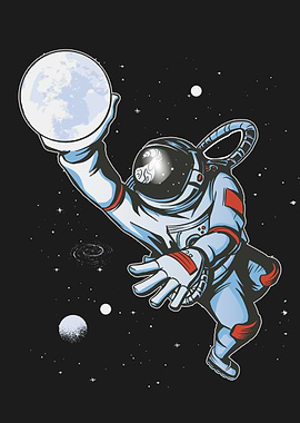 Astronaut basketball