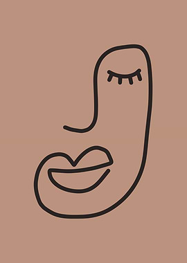 Face expression line art