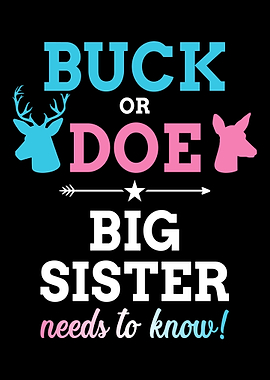 Gender reveal buck or doe