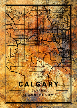 Calgary Canada Map