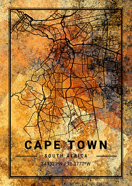 Cape Town South Africa Map