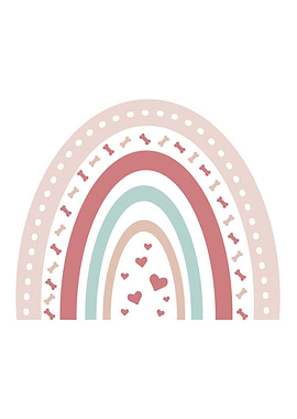 Cute Dog Rainbow Puppy