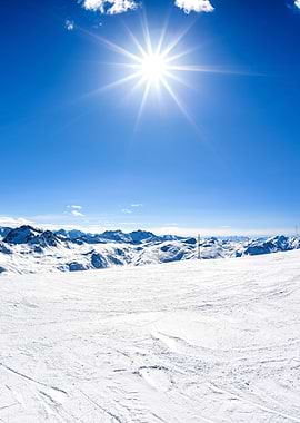 Winter mountain landscape