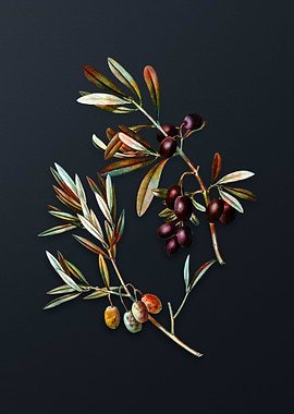 Vintage Olive Flower