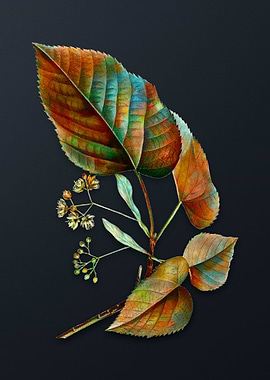 Vintage Linden Tree Branch