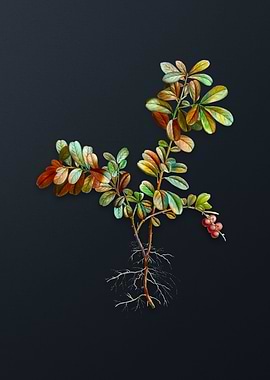 Vintage Lingonberry Flower