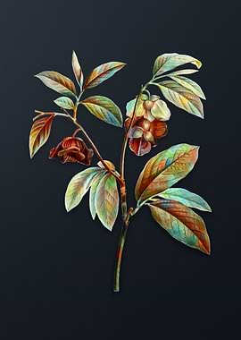 Vintage Papaw Tree Branch